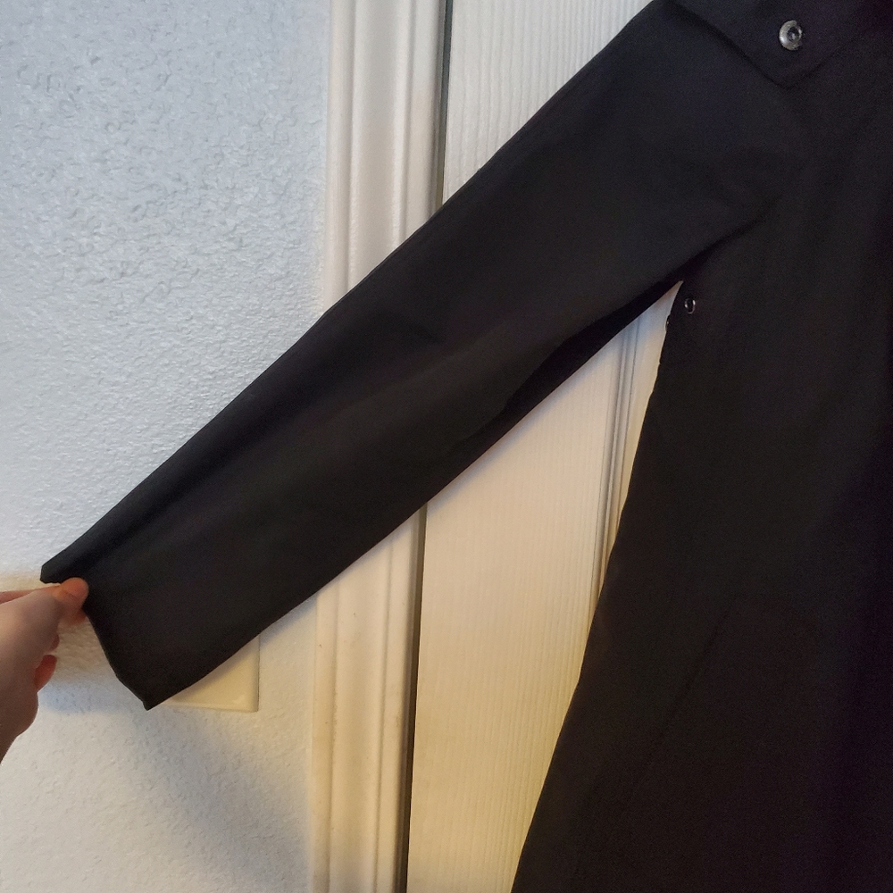 110. Ralph Lauren Black Coat With Removable Hood And Vest - Picture 6 of 8